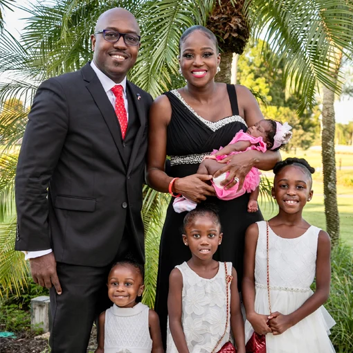 Neuropathy Fort Myers FL Drew-Montez Clark And Kanema Clark With Family